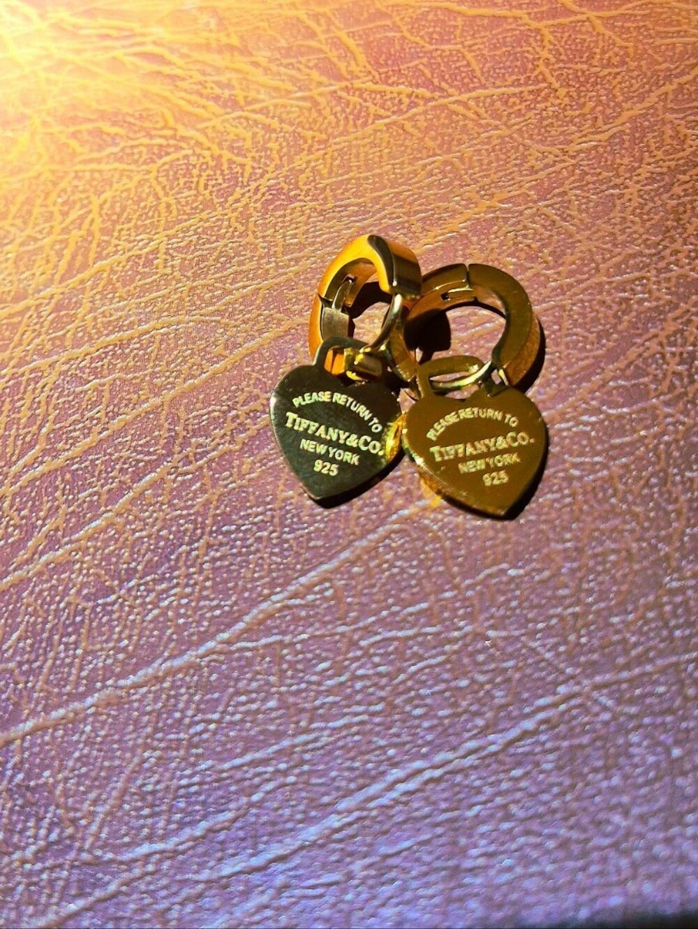 (2)💎PAIR SET Gold + Silver Heart pendant Scripture Hoop Earrings SEE PHOTOS🩶💛